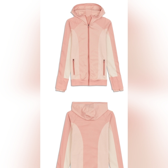 Lululemon Ebb to Train Bra Tight Jacket Abstract set 3 pieces Coral Set - Picture 4 of 17